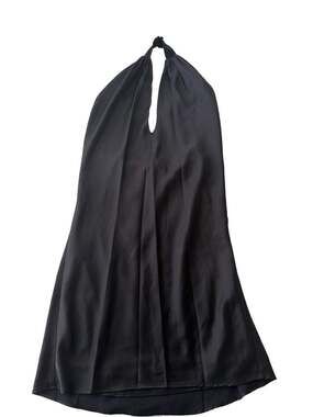 And Now This Black Halter Neck Satin Mini Dress Size XS